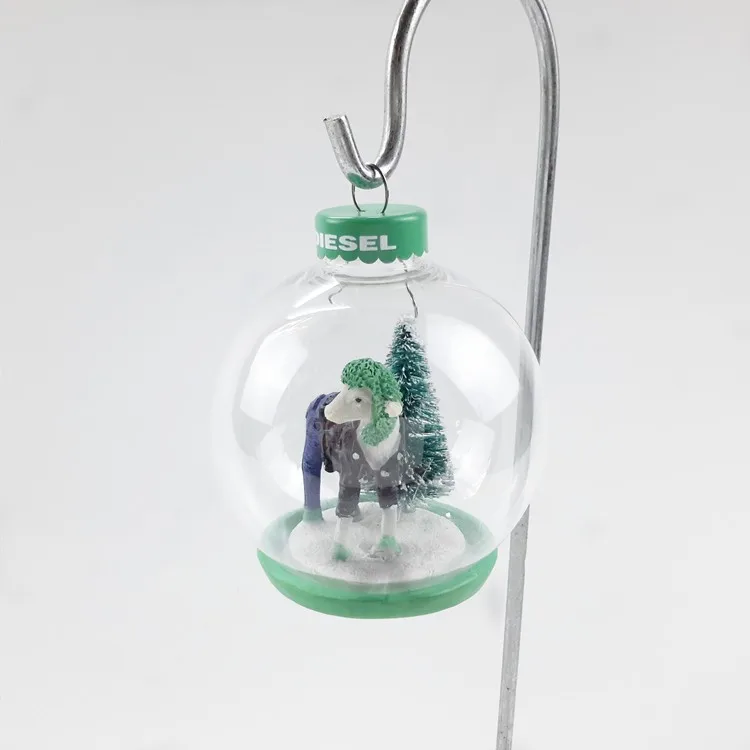 3 colors special transparent hanging ball with goat inside
