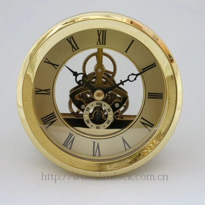 Mechanical skeleton clock inserts clock kits mechanism for grandfather