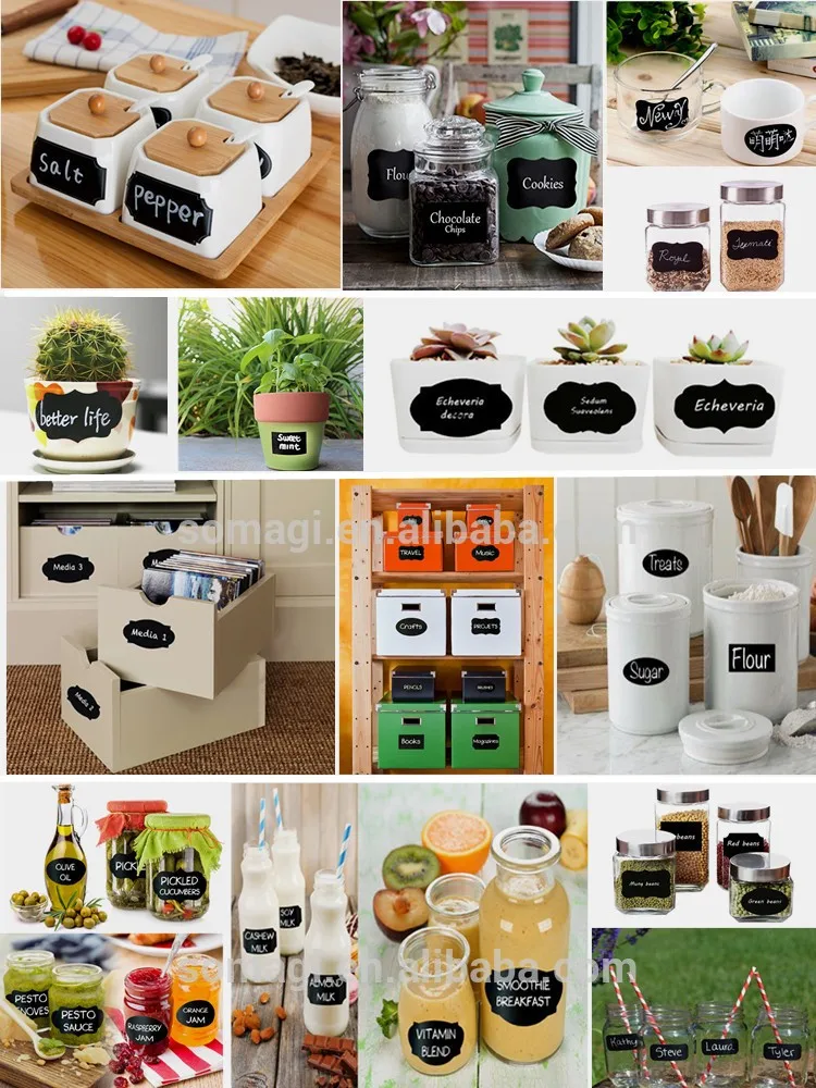 matte chalkboard labels