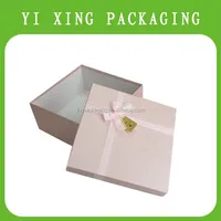 pink chocolate box and gift box with lid for wedding invitation