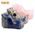 Bulk Wholesale Carved Dragon Head Figurine Semiprecious Stone Sculptured Statue for Decoration