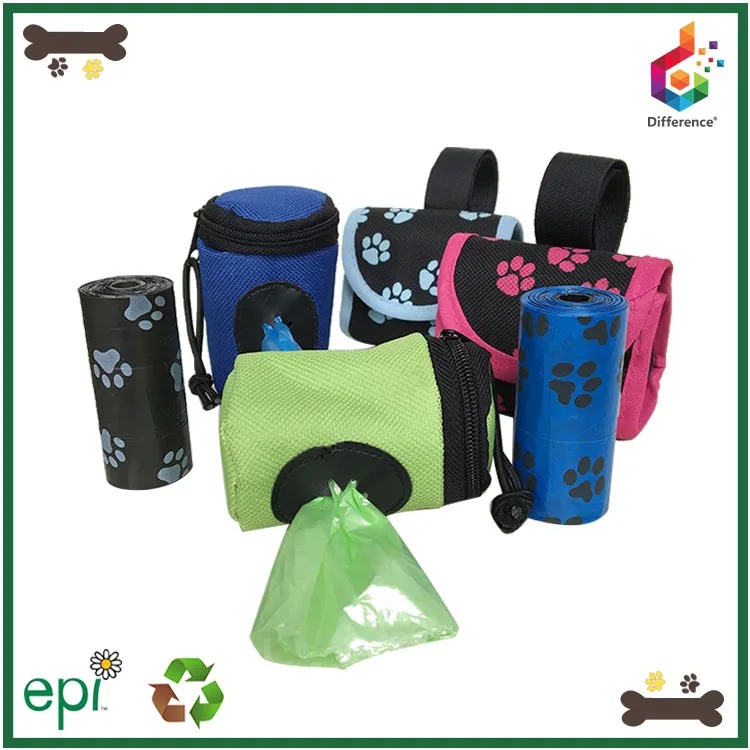 popular cute nylon doggy poop bag dispenser for dogs