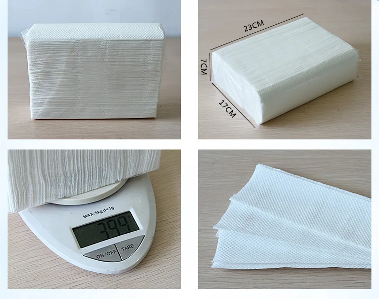 Factory direct sale disposable N fold one layer hand towel tissue paper