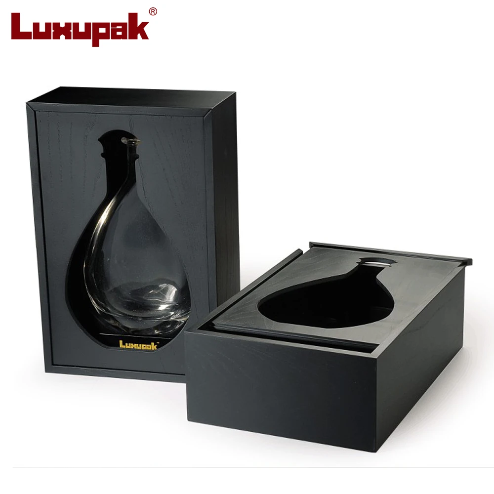 matt lacquer wooden wine box wine gift boxes carved wood cock