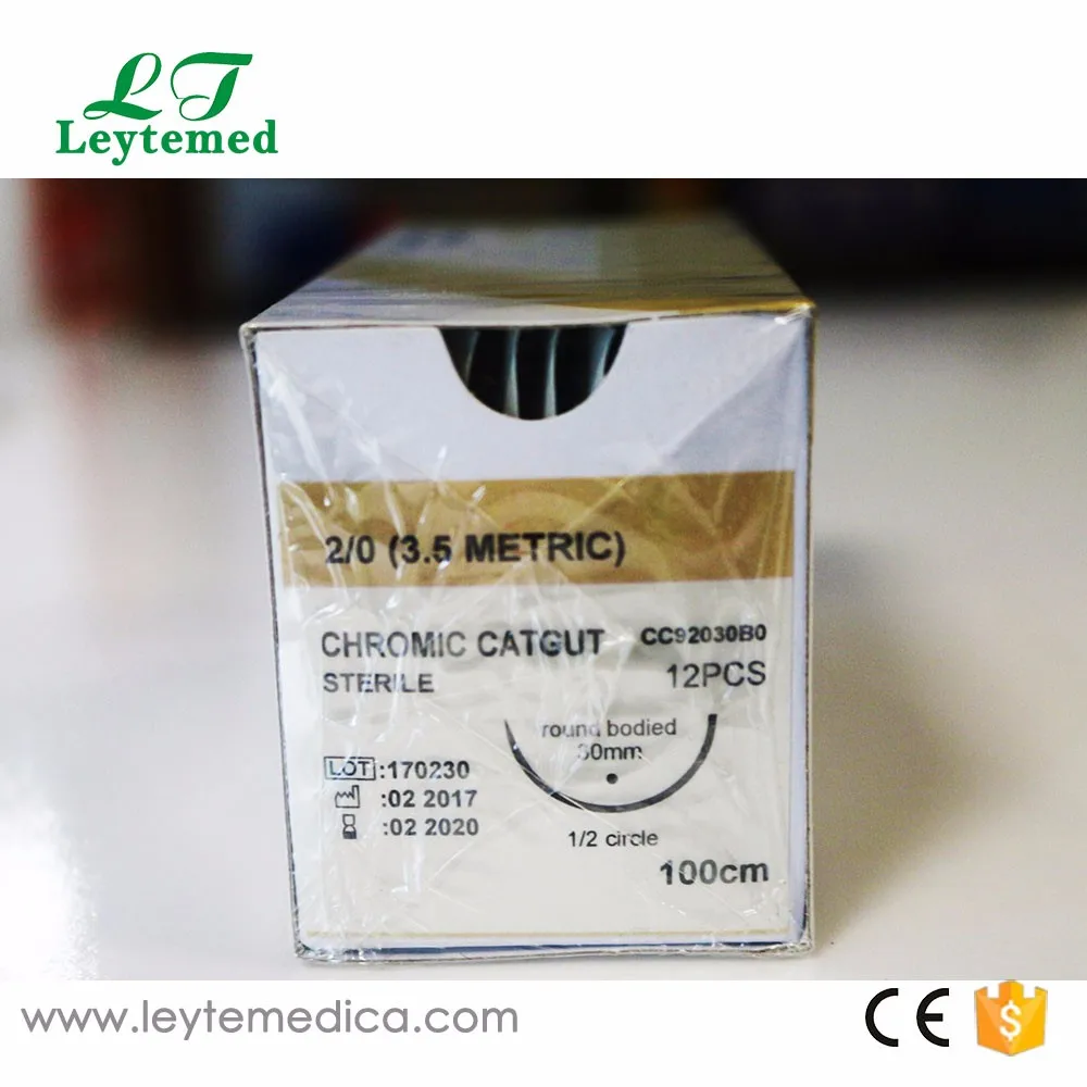 Disposable Medical Absorbable Chromic Catgut Surgical Suture For