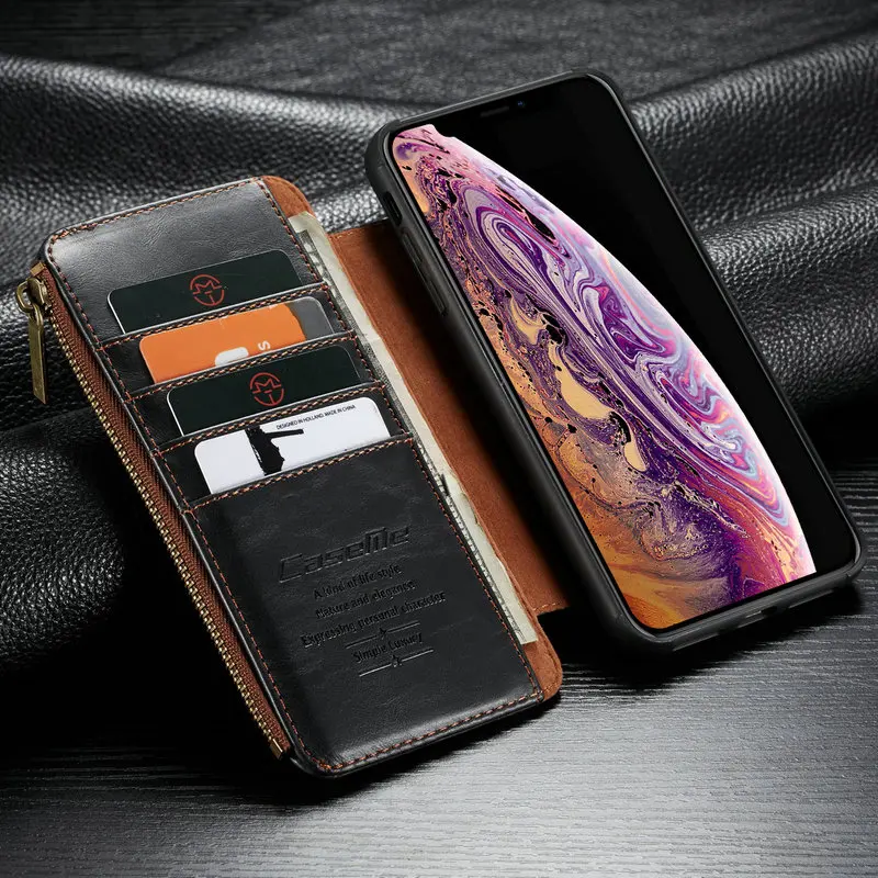 Free Shipping CaseMe Zipper Magnetic Metal Button Wallet Phone Case For Apple iPhone 8 7 plus 32gb Xs,For iPhone XR Leather Case, Black;brown;red
Free Shipping CaseMe Zipper Magnetic Metal Button Wallet Phone Case For Apple iPhone 8 7 plus 32gb Xs,For iPhone XR Leather Case, Black;brown;red