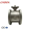 DN32 PN16 electric motorized stainless steel wcb wafer segment type ball valve direct mounting pad