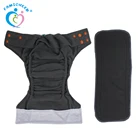 Baby Cloth Diaper Washable Bamboo Charcoal Cotton AIO Cloth Diaper