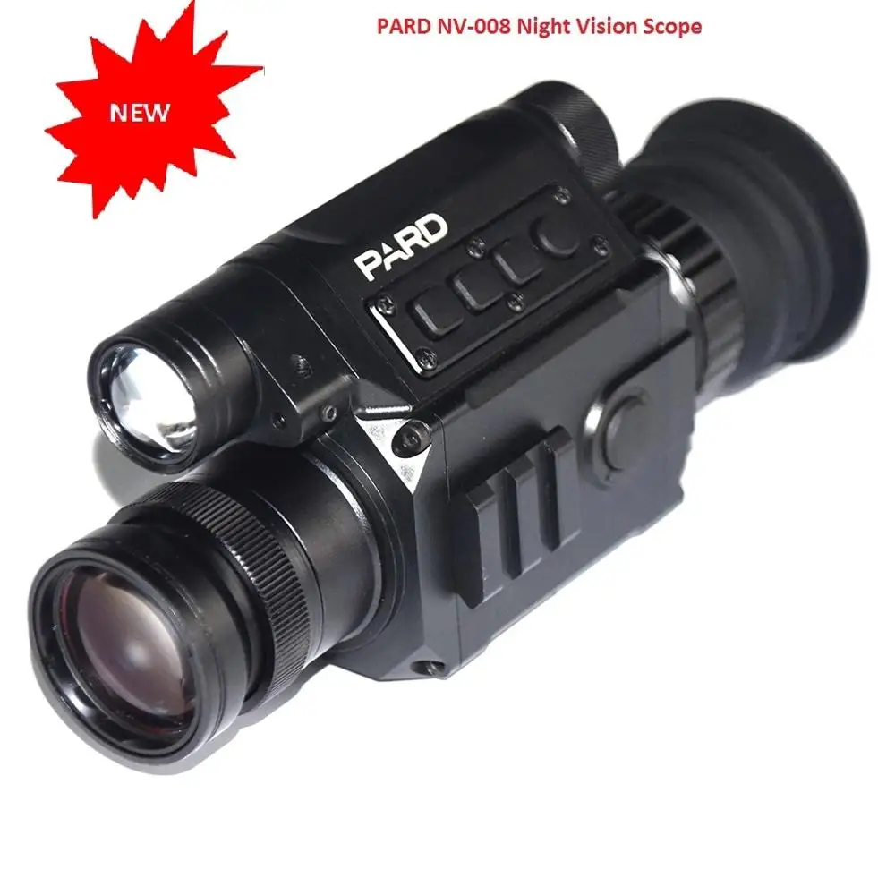 PARD NV008 Hunting Tactical Digital Night Vision Built-in IR Illuminator Red Laser Sight Video Day and Night
PARD NV008 Hunting Tactical Digital Night Vision Built-in IR Illuminator Red Laser Sight Video Day and Night