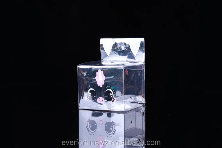 clear/transparent foldable plastic box usage: underwear,gift