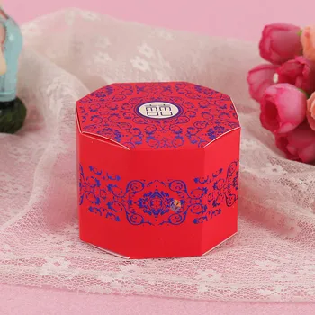 custom fancy red gift carton box for sweets