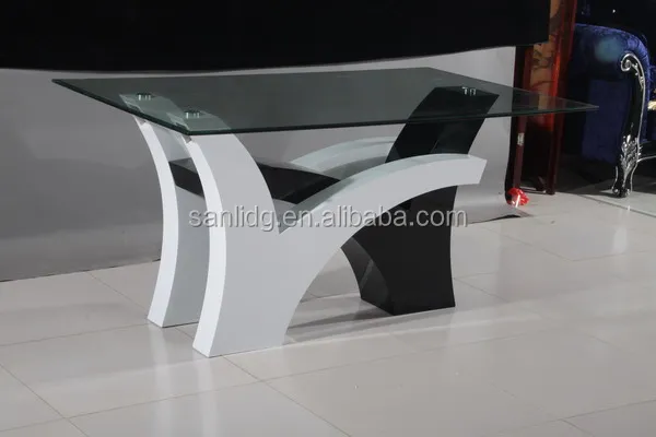 modern wooden dining table with glass top designs