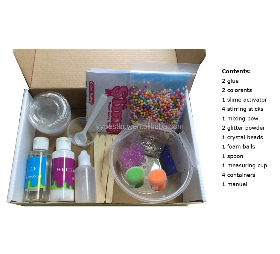 STEM TOY DIY crazy slime kit make own galaxy putty slime at home medium set for kids kits