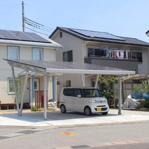 Eitai Standard Carport Double Spaces Solar Panel Car Roof Tent