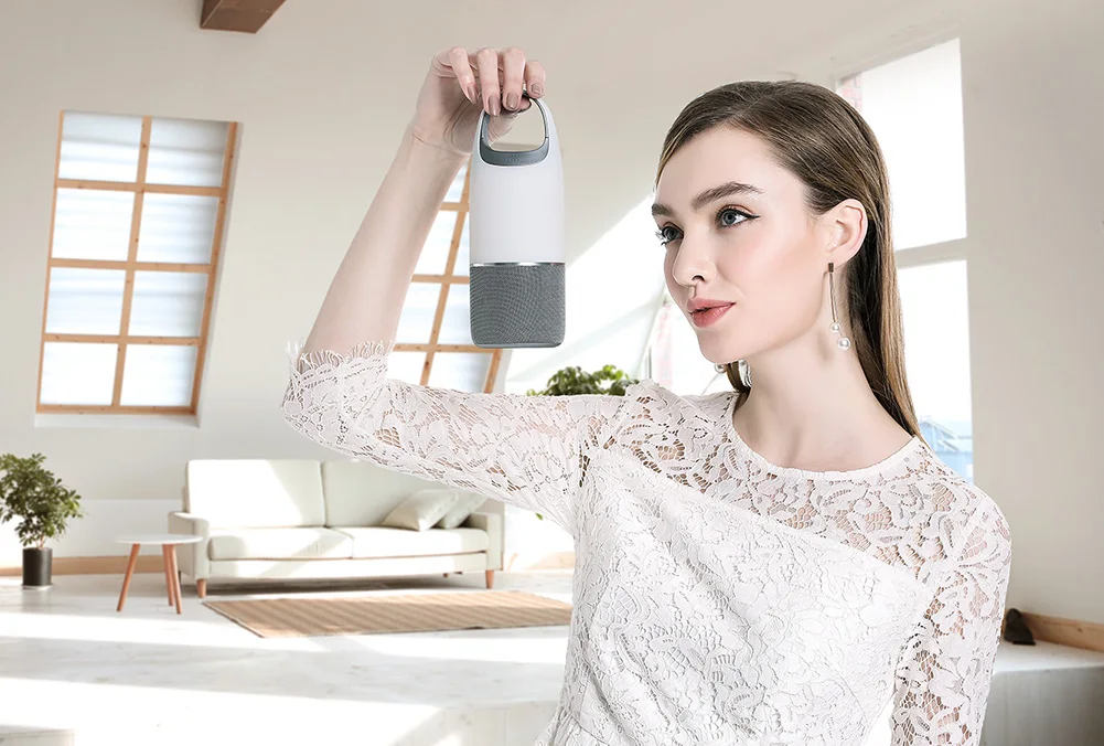 Nillkin MC3 led wireless bluetooth speaker with power bank and TF Card colorful music light 4.2 Bluetooth - ANKUX.COM