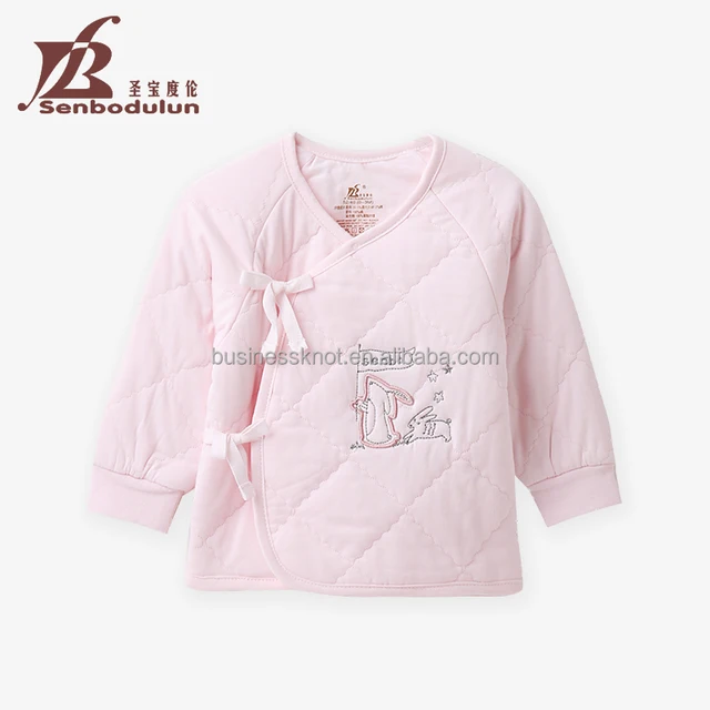 Senbodulun Custom Design Cute Infant Unisex Newborn Baby Clothes For Kimono Top