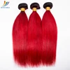 Wholesale Distributors Good Prices 3 Bundles Red Brazilian Hair Weave