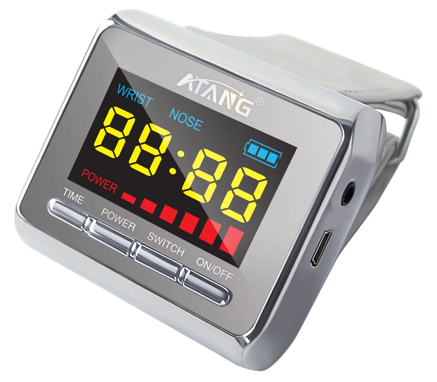 ATANG สิ่งประดิษฐ์ล่าสุด 24 หลุมสีแดงควบคุมความดันนาฬิกา Laser Therapy นาฬิกาใบรับรอง CE/ISO