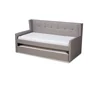 fabric Day bed, Twin, Gray