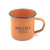 Custom logo printing steel enamel mug, sublimation white enamel camping mug, wholesale enamel metal coffee mug