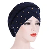 PROMOTIONAL ITEM Hot Sale Muslim Women Milk Silk Cap Solid Color Turban Hat For Women