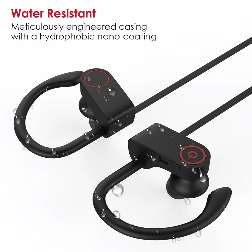U8 New Stereo Smart Ear-Hook Bluetooth Headset Wireless Headphone with Mic - ANKUX.COM