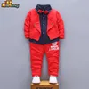 New designs of kids clothing sets children boy gentleman tops and pants clothing sets