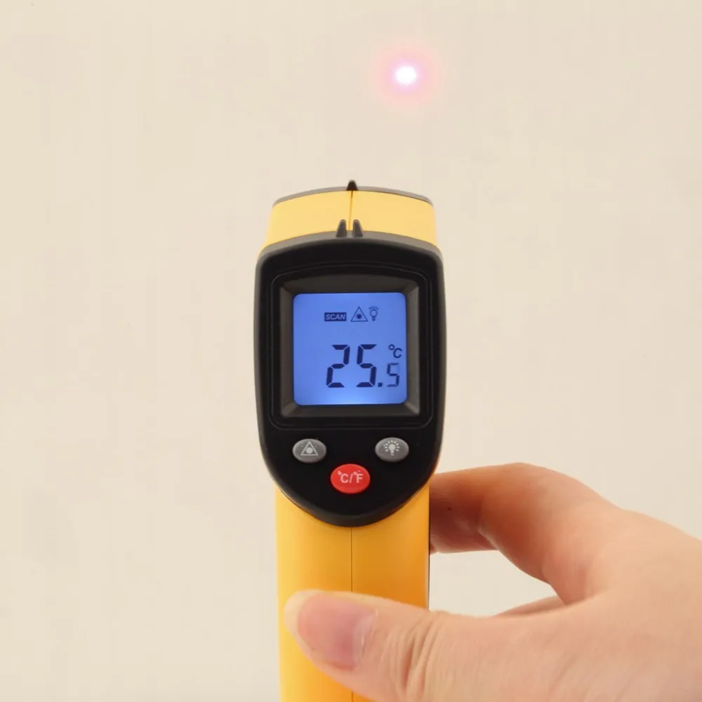 1 Pcs GM320 Laser LCD Digital IR Infrared Thermometer Temperature Meter Gun Point -50~330 Degree Non-Contact Thermometer