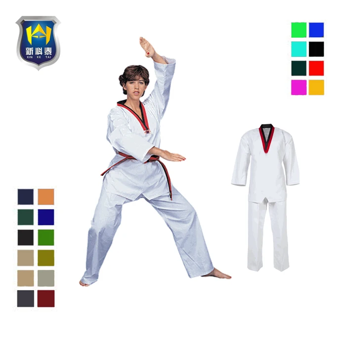 Chino kungfu artes marciales ITF uniforme taekwondo trajes niños taekwondo uniforme