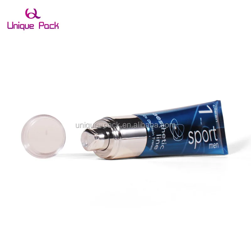 pet metalized high light empty packaging tube 30 50 ml for high end cosmetic pump tubes