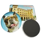 Custom Promotional Gift Souvenir Crystal Glass Fridge Magnet