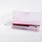 2 Colors Jewelry Tool Small Box Storage Box Plastic Transparent Nail Art Supplies Container Case