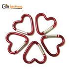 Heart Shape Aluminum Carabiner Outdoor Backpack Kettle Buckle