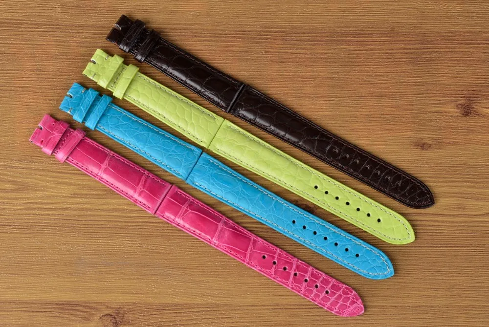 Custom logo 100% real crocodile leather watch band_4.JPG
