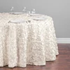 Event And Party Supplies Fashion Round Rectangle Rossete Satin Damask Silver Tablecloth Table Linens Table Runner Table Cloth