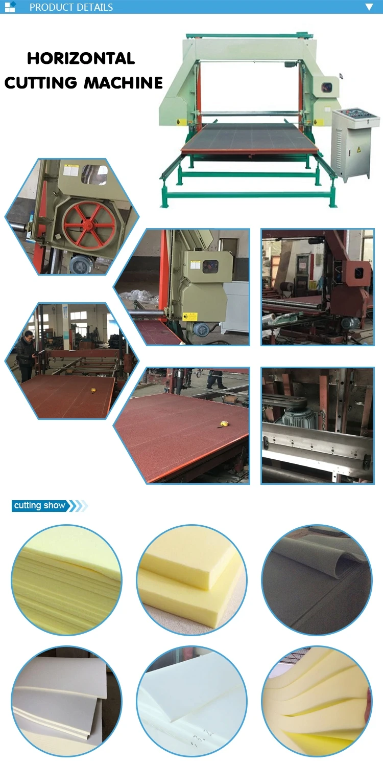 Horizontal EVA Foam Rubber Sheet Cutting Machine