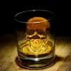 3D Skull shape Ice Mold Silicone Reusable Large Skulls Maker Cube Tray for Iced Wine, Whiskey or Baking Chocolate Candy Cookies