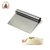 Hot sale 304 stainless steel dough scraper Stainless Steel Dough Cutter Scraper for cake decorating supplies