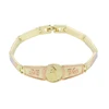 China Jewelry Supplier Xuping New Gold plated jewelry Blessed Virgin Mary Three-colour Bracelet
