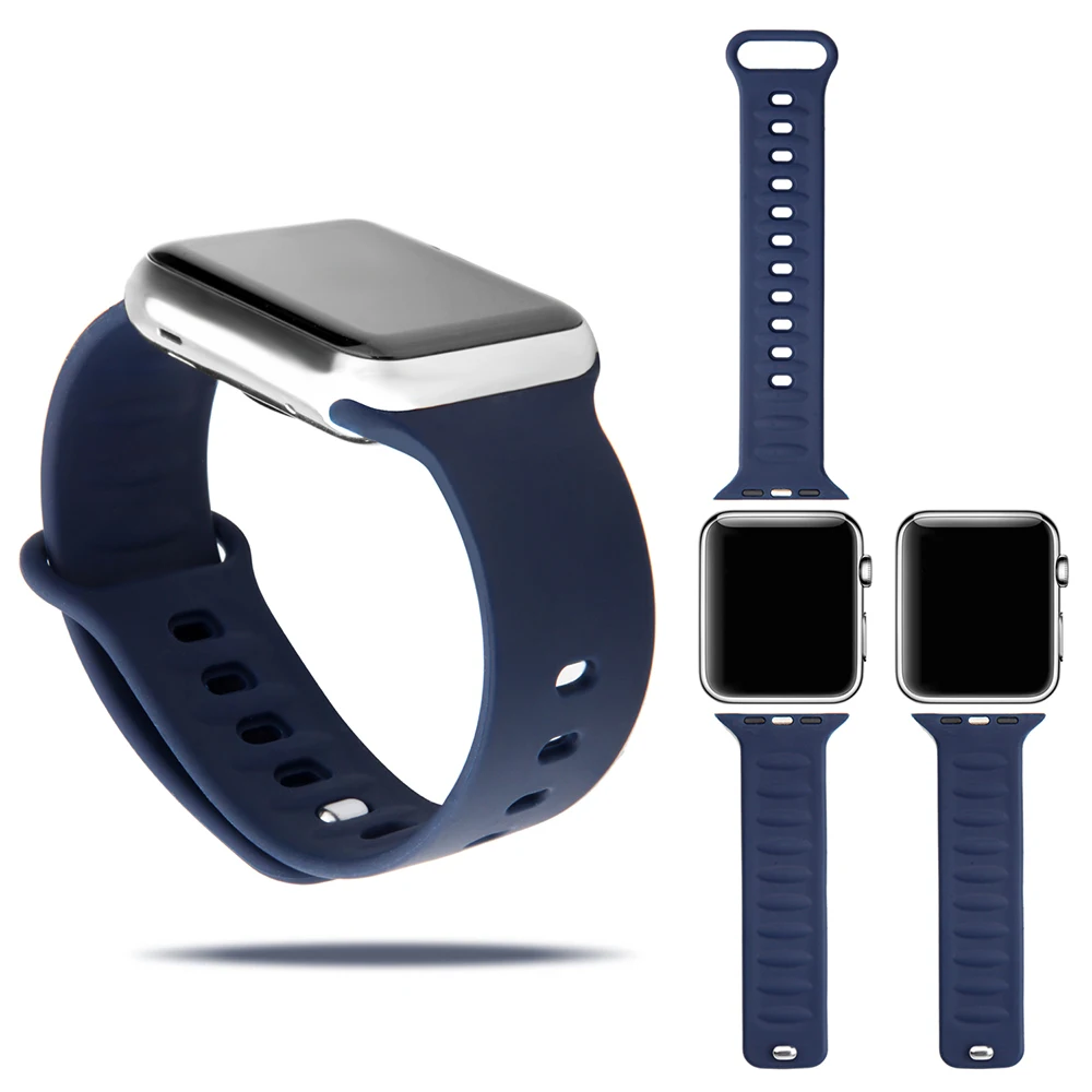 For Apple Watch Compatible Watch Series 4 Band 38MM 42MM 40MM 44MM Soft Silicone Sport Watch For iWatch Band Strap, Customized
For Apple Watch Compatible Watch Series 4 Band 38MM 42MM 40MM 44MM Soft Silicone Sport Watch For iWatch Band Strap, Customized