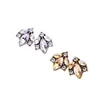 ed01372 Elegant Jewelry Amber Wholesale Women Fashion Small Silver Crystal Earrings