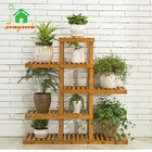 3/4/5/6 Layer outdoor wooden bamboo Planters flower rack/plant stand