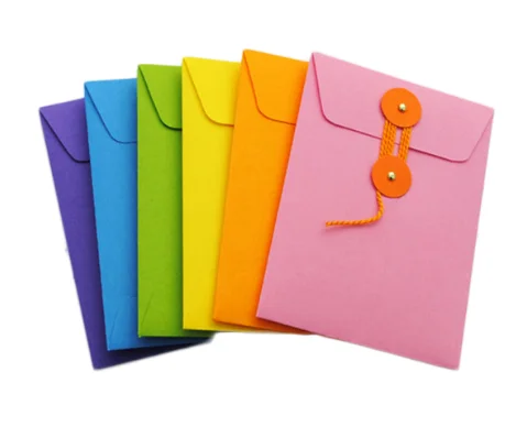 Personnalisé BRICOLAGE coloré personnalisé sobres l'enveloppe avec cravate