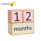 Premium Solid Wood Milestone Age Blocks Baby Age Photo Blocks Perfect Baby gift
