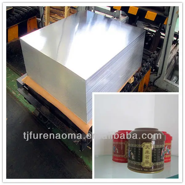 Print tinplate sheet for metal can production