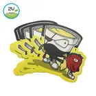 2018 Custom die cut sticker lolgo label sticker vinyl label printing sticker with PVC material with matt finish