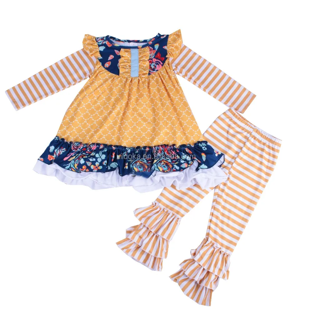 Wholesale girls floral clothing stripe children wear boutique kids outfits clothes set
Wholesale girls floral clothing stripe children wear boutique kids outfits clothes set