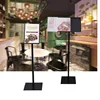 Height adjustable portable sign holder a3a4 floor poster stand menu display foyer pedestal snap frame