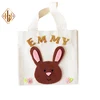 Personalized Easter felt Easter bunny bags craft with ears
