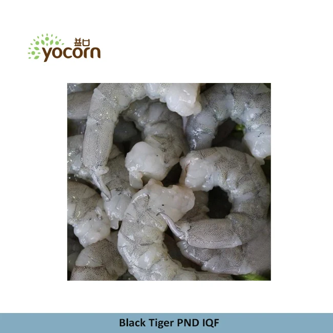 yocorn pnd iqf frozen peeled deveined shrimps black tiger prawn